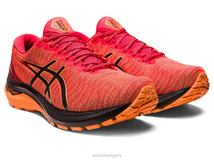 asics elektromos piros/fekete magyarország N2T2685