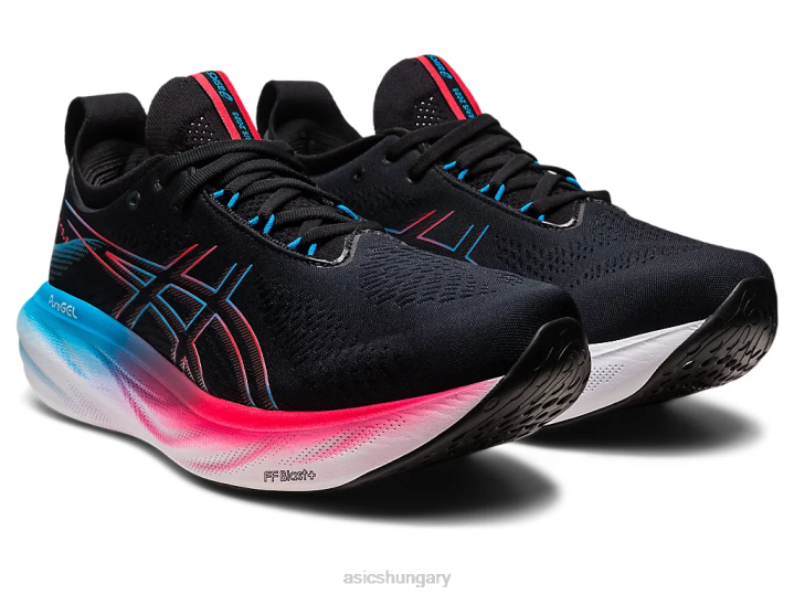 asics fekete/elektromos piros magyarország N2T26