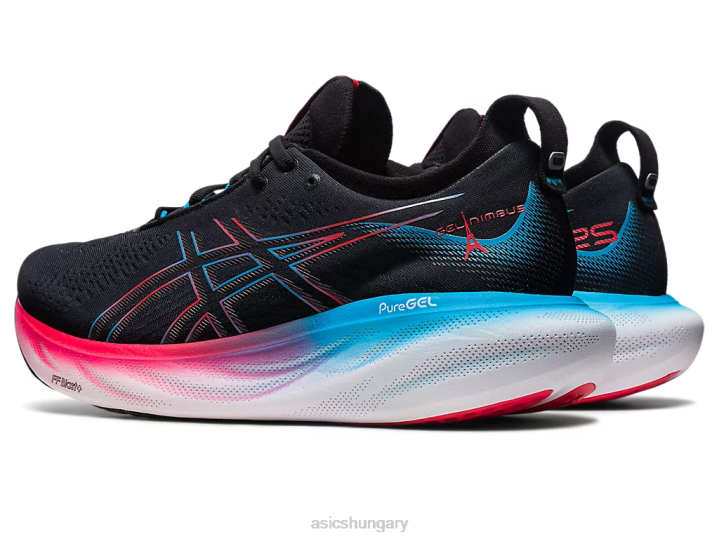 asics fekete/elektromos piros magyarország N2T26