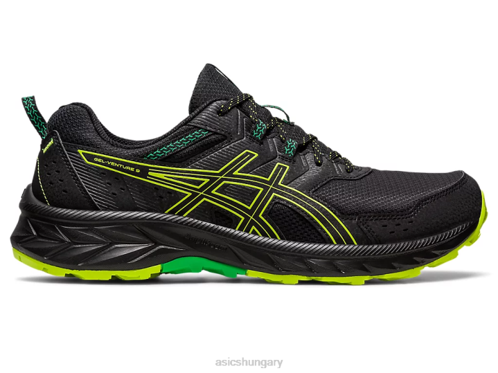 asics fekete/lime héja magyarország N2T2111