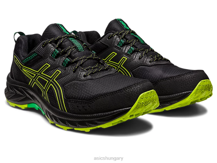 asics fekete/lime héja magyarország N2T2111