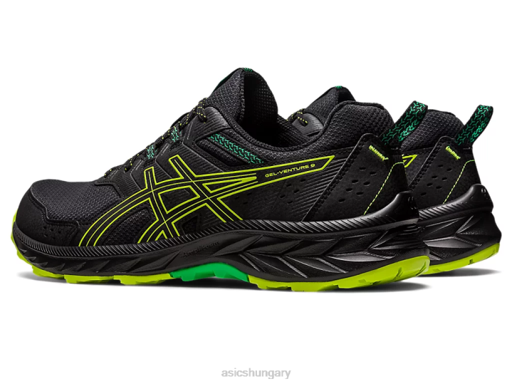 asics fekete/lime héja magyarország N2T2111