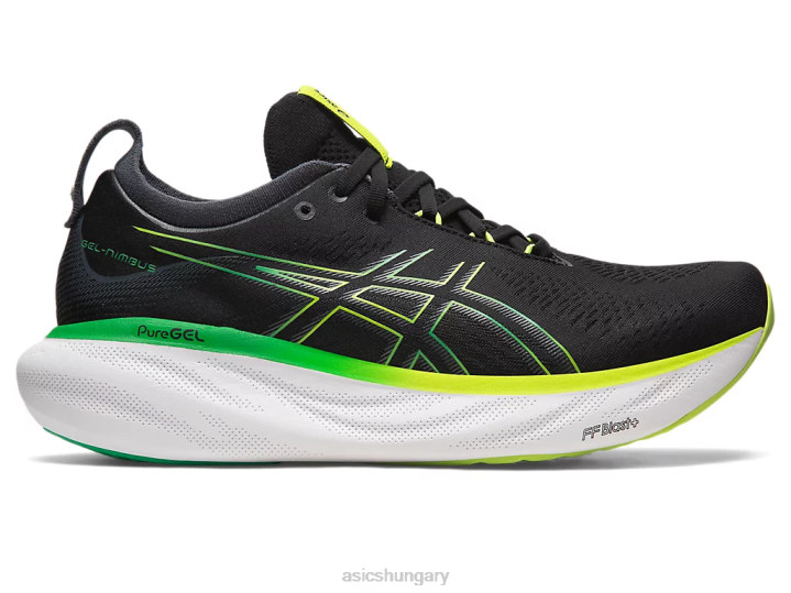 asics fekete/lime héja magyarország N2T2339