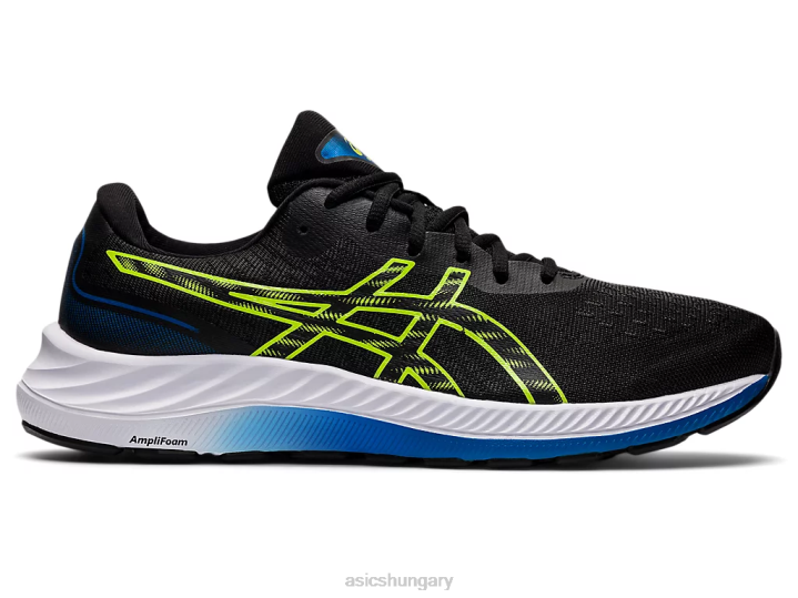 asics fekete/veszélyzöld magyarország N2T21319