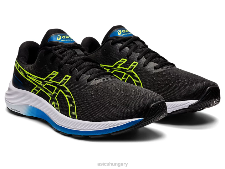 asics fekete/veszélyzöld magyarország N2T21319