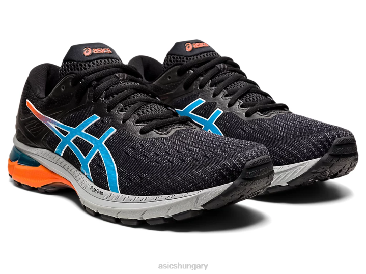 asics fekete/digitális aqua magyarország N2T21958