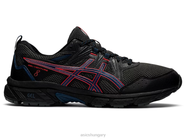 asics fekete/tűzpiros magyarország N2T21488