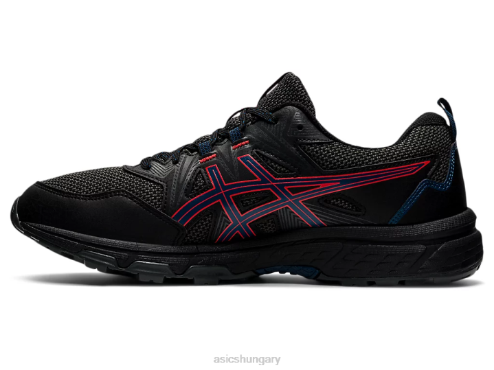 asics fekete/tűzpiros magyarország N2T21488