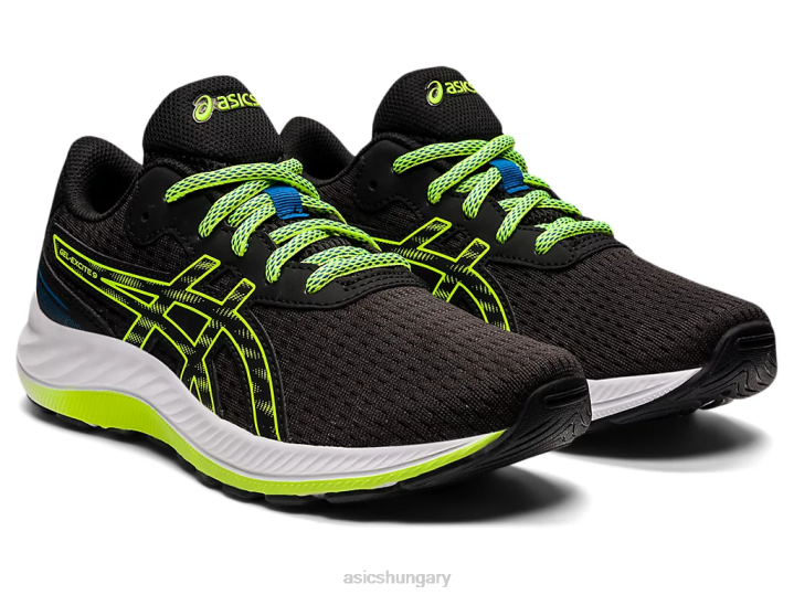 asics fekete/veszélyzöld magyarország N2T24507