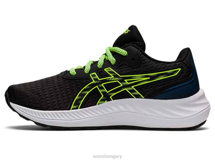 asics fekete/veszélyzöld magyarország N2T24507