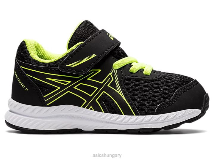 asics fekete/veszélyzöld magyarország N2T24485