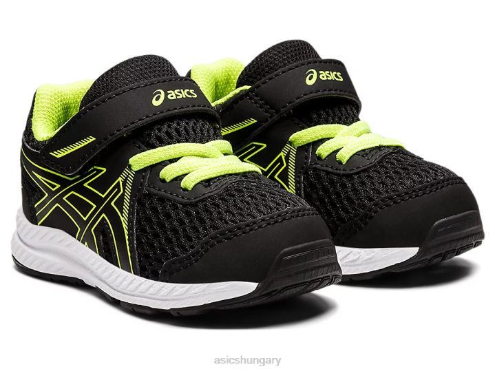 asics fekete/veszélyzöld magyarország N2T24485