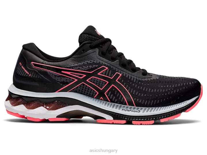 asics fekete/lángoló korall magyarország N2T22606