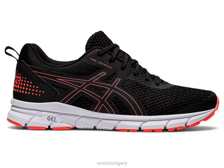 asics fekete/villanó korall magyarország N2T23911