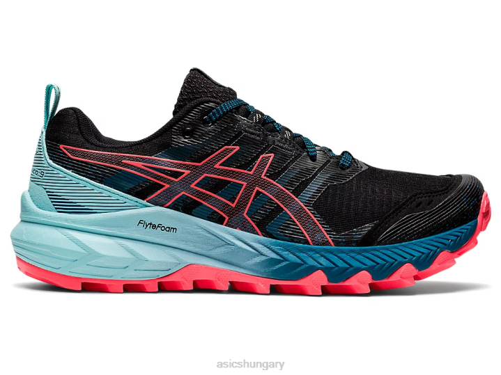 asics fekete/lángoló korall magyarország N2T23888